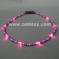 pink led beads necklace tm041-050-pk  